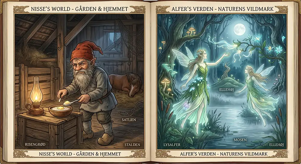 Hvad er forskellen på nisser og alfer