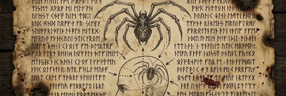 Hvorfor har Lucifis en edderkop tattooveret i hovedet